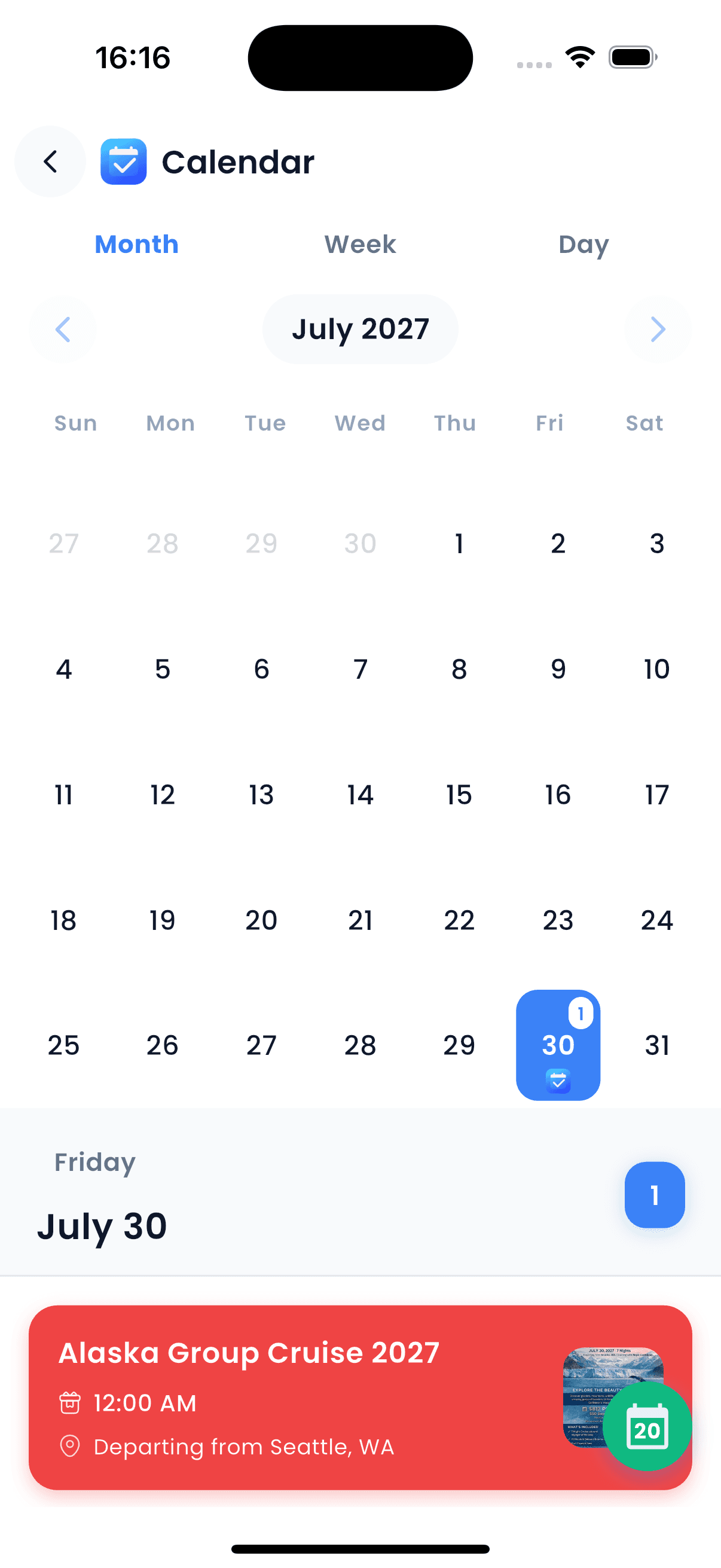 Dayly Events Made Simple screenshot